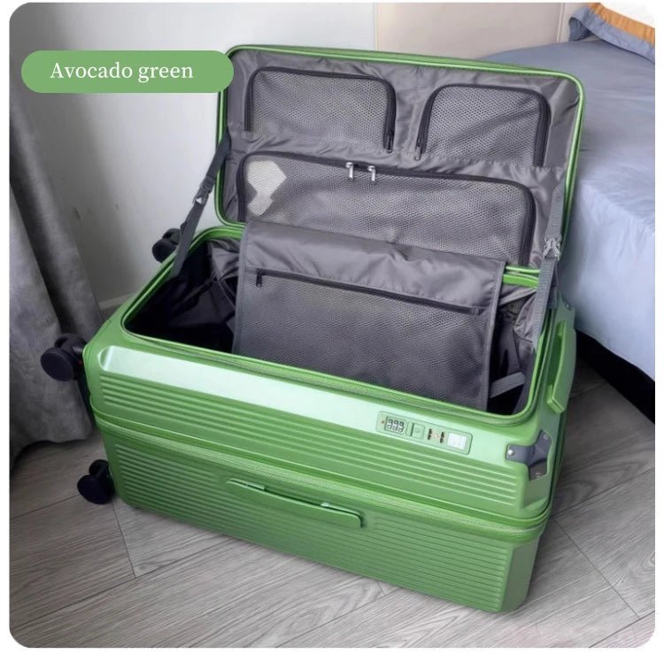 Expandable Luggage, Large - Capacity Thickened Trolley Case, 24 - inch Travel Suitcase, Luggage with Combination Lock, Sturdy and Du - RELUX.STOREExpandable Luggage, Large - Capacity Thickened Trolley Case, 24 - inch Travel Suitcase, Luggage with Combination Lock, Sturdy and Du