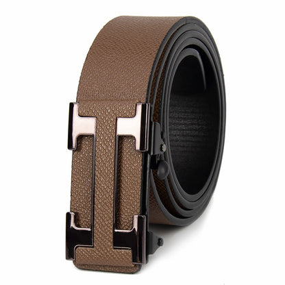 “Famous Style Men’s Brand Belt – Durable Business Waist Belt for Men | Dark - Colored Stylish Gift Item” - RELUX.STORE