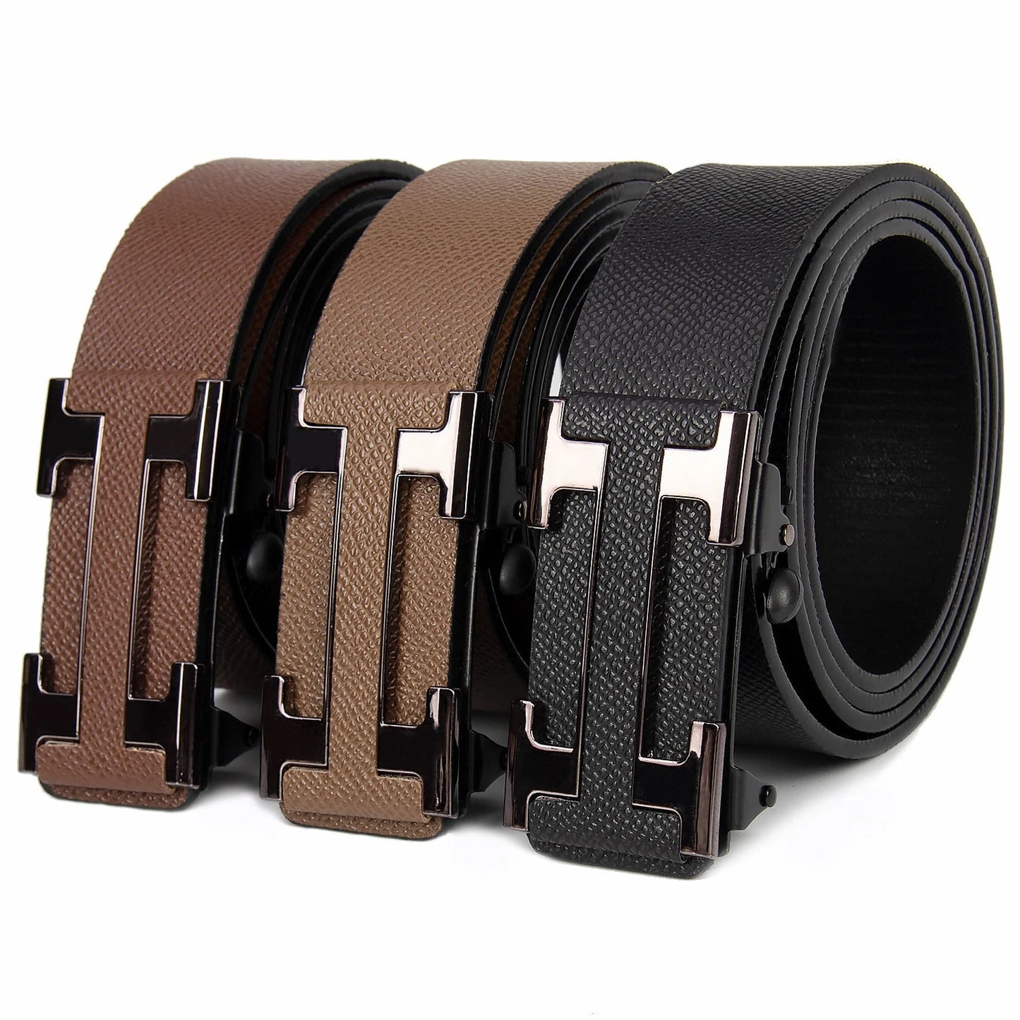 “Famous Style Men’s Brand Belt – Durable Business Waist Belt for Men | Dark - Colored Stylish Gift Item” - RELUX.STORE