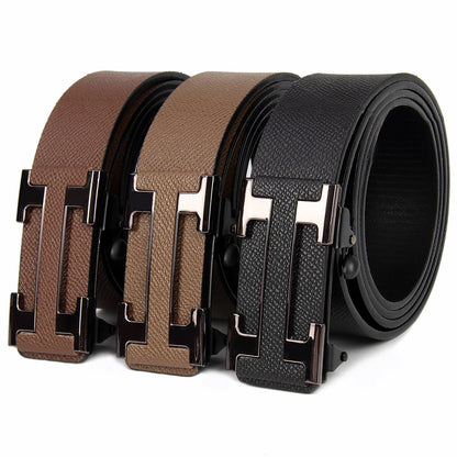 “Famous Style Men’s Brand Belt – Durable Business Waist Belt for Men | Dark - Colored Stylish Gift Item” - RELUX.STORE