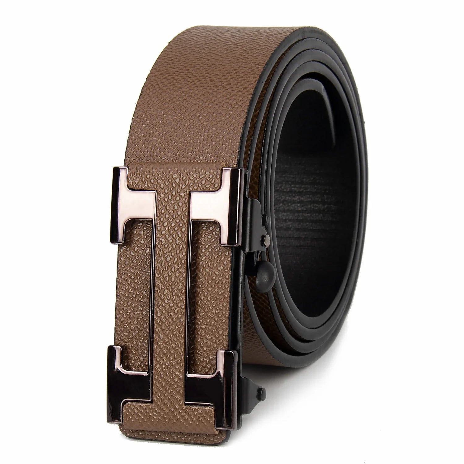 “Famous Style Men’s Brand Belt – Durable Business Waist Belt for Men | Dark - Colored Stylish Gift Item” - RELUX.STORE