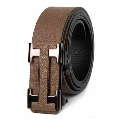 “Famous Style Men’s Brand Belt – Durable Business Waist Belt for Men | Dark - Colored Stylish Gift Item” - RELUX.STORE