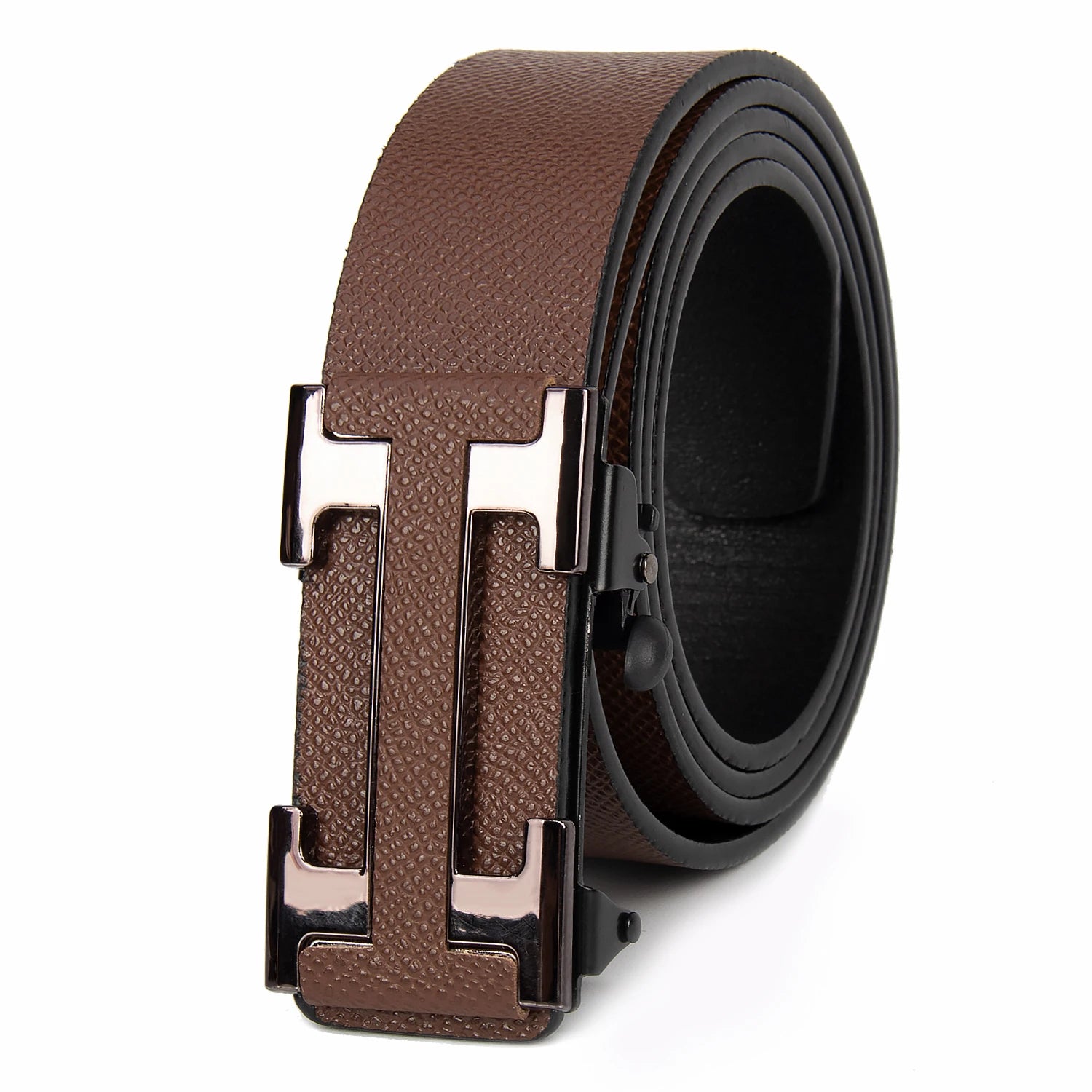 “Famous Style Men’s Brand Belt – Durable Business Waist Belt for Men | Dark - Colored Stylish Gift Item” - RELUX.STORE