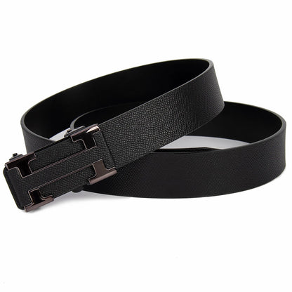 “Famous Style Men’s Brand Belt – Durable Business Waist Belt for Men | Dark - Colored Stylish Gift Item” - RELUX.STORE