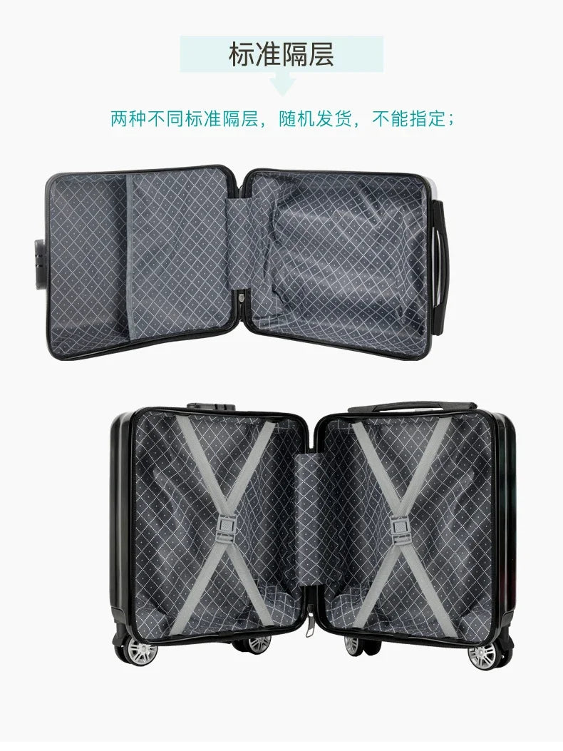 Fashion 16 - Inch Suitcase 2025 New Style Small Lightweight Carrying Case Trolley Case - RELUX.STOREFashion 16 - Inch Suitcase 2025 New Style Small Lightweight Carrying Case Trolley Case