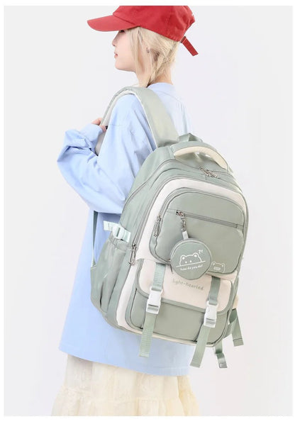 Fashion Girls School Backpack School Bags Teenage laptop Backpack Casual Travel backpack Book Bag Children schoolbag Waterproof - RELUX.STORE