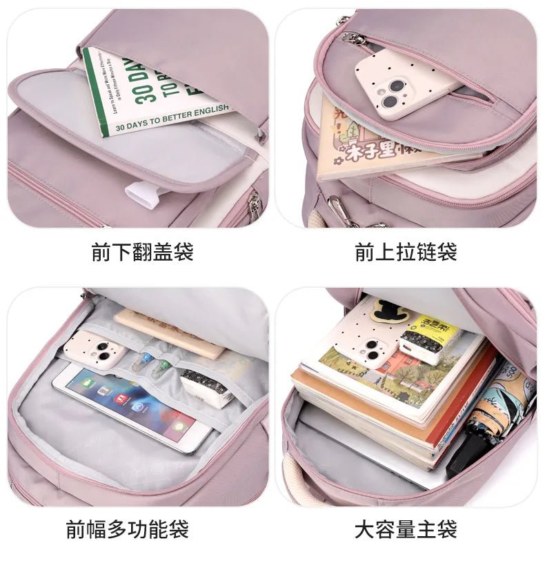 Fashion Girls School Backpack School Bags Teenage laptop Backpack Casual Travel backpack Book Bag Children schoolbag Waterproof - RELUX.STORE