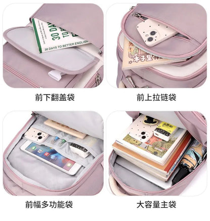 Fashion Girls School Backpack School Bags Teenage laptop Backpack Casual Travel backpack Book Bag Children schoolbag Waterproof - RELUX.STORE