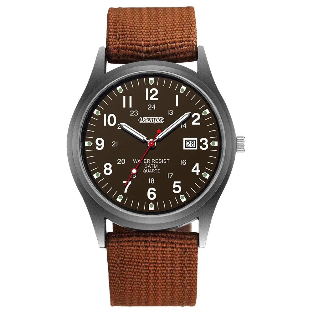 Fashion Mens Watches Luminous Hands Clock Luxury Military Sports Calendar Quartz Wristwatch Men Casual Nylon Watch Reloj Hombre - RELUX.STORE