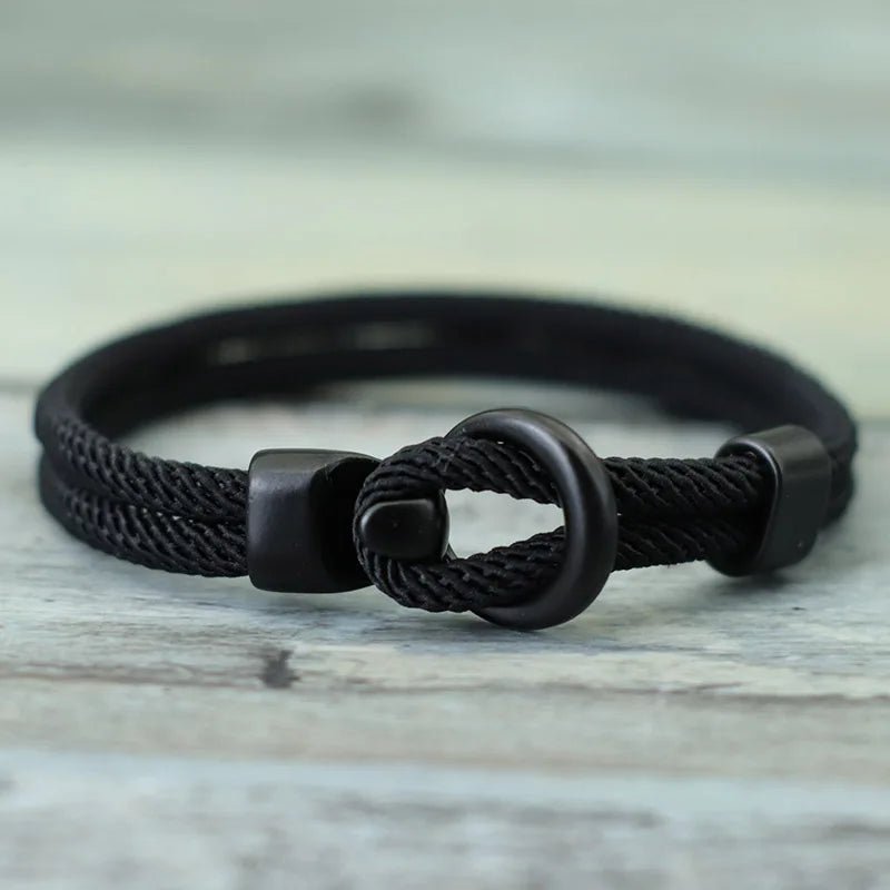 Fashion Rope Bracelet Men Double Layer Outdoor Camping Braclet Homme Accessories Survival Paracord Braslet Gift For Him - RELUX.STORE