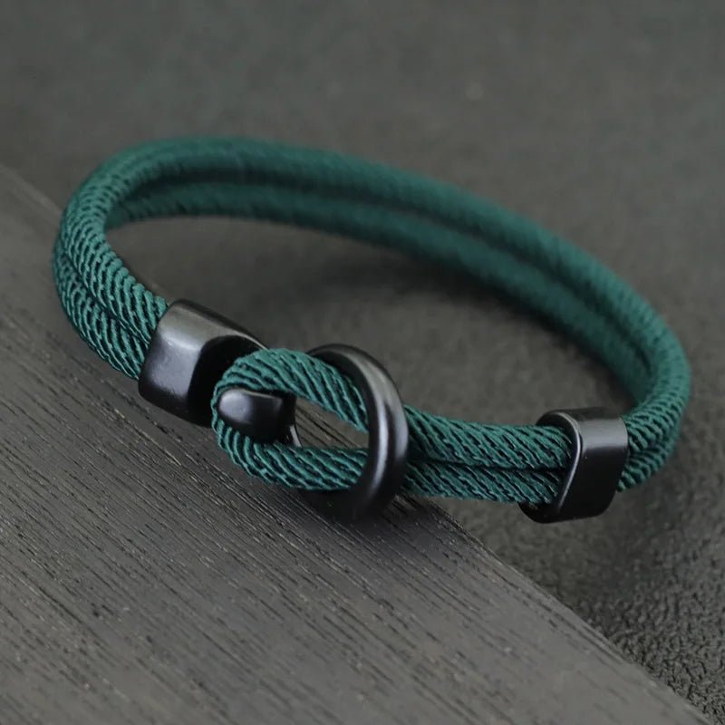 Fashion Rope Bracelet Men Double Layer Outdoor Camping Braclet Homme Accessories Survival Paracord Braslet Gift For Him - RELUX.STORE