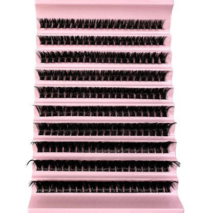 Faux Mink Eyelashes 540Cluster C Curled 9 - 16mm Mixed Natural Eyelash Extension 3D Russian Strip Personal Eyelash Makeup Tool - RELUX.STORE