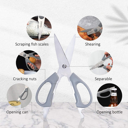 n-Slip German StainlessKitchen Knife Set, 15 Piece Knife Sets with Block, Chef Knives with No Steel Hollow Handle Cutlery Set with Multifunctional Scissors Knife Sharpener  Amazon Platform Banned