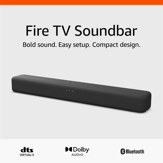 "Fire TV Soundbar (Newest Model) – 2.0 Channel Speaker with DTS Virtual:X, Dolby Audio & Bluetooth Connectivity" - RELUX.STORE