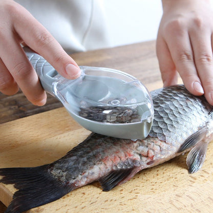 Fish Skin Brush Scraping Fish Scale Brush Grater Quick Disassembly Fish Knife Cleaning Peeling Skin Scraper Scraper Fish Scaler Kitchen Tools - RELUX.STORE