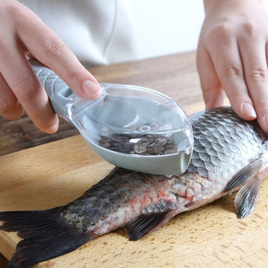 Fish Skin Brush Scraping Fish Scale Brush Grater Quick Disassembly Fish Knife Cleaning Peeling Skin Scraper Scraper Fish Scaler Kitchen Tools - RELUX.STORE