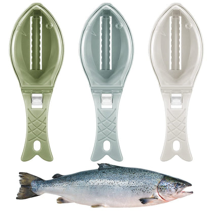 Fish Skin Brush Scraping Fish Scale Brush Grater Quick Disassembly Fish Knife Cleaning Peeling Skin Scraper Scraper Fish Scaler Kitchen Tools - RELUX.STORE