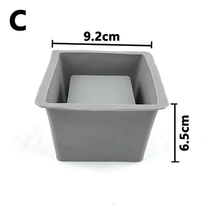 "Flower Pot Silicone Mold – DIY Jewelry Storage Box, Concrete & Cement Casting Mold for Epoxy, Resin, Clay, and Home Decoration" - RELUX.STORE