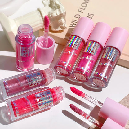 Flowing light Glitter Lip Glaze Long Lasting Lip Gloss Waterproof Liquid Lipstick Makeup Lip Oil Lip Tint Moisturizing - RELUX.STORE