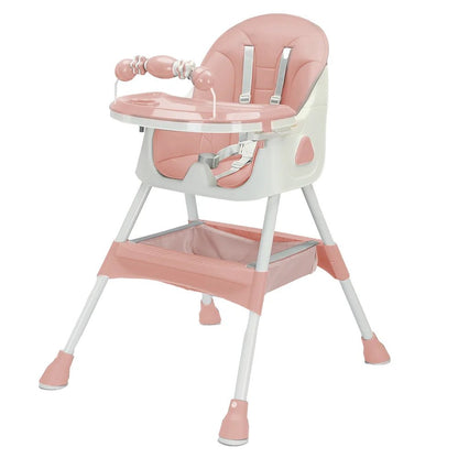 Foldable Baby High Chair 6 Months Plus, with Large Antislip Pad & ToyRack, Easy to Clean Feeding , E500 - RELUX.STOREFoldable Baby High Chair 6 Months Plus, with Large Antislip Pad & ToyRack, Easy to Clean Feeding , E500