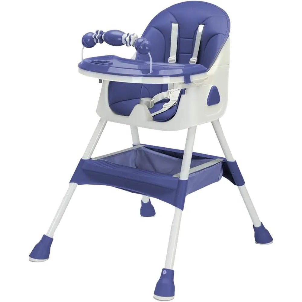 Foldable Baby High Chair 6 Months Plus, with Large Antislip Pad & ToyRack, Easy to Clean Feeding , E500 - RELUX.STOREFoldable Baby High Chair 6 Months Plus, with Large Antislip Pad & ToyRack, Easy to Clean Feeding , E500