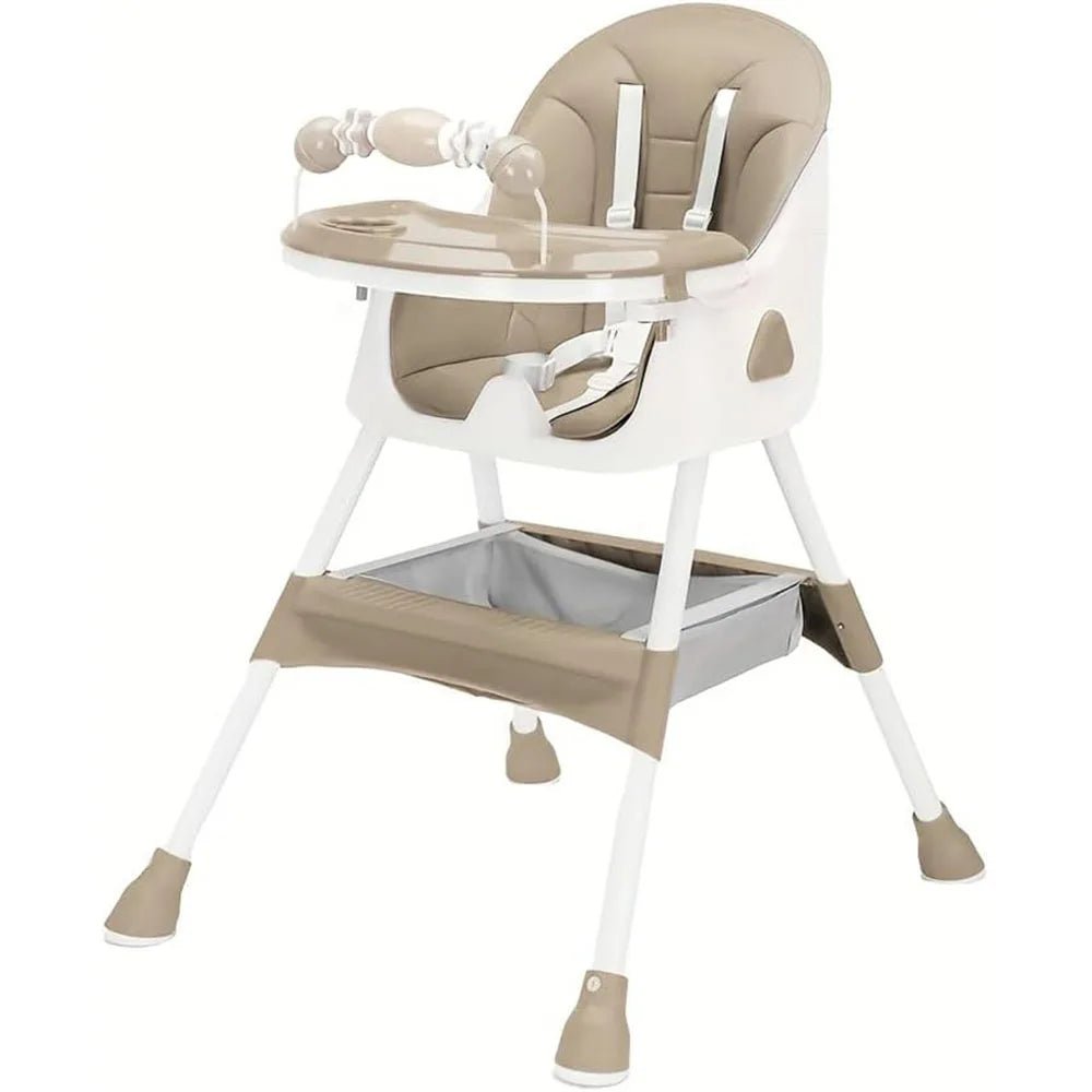 Foldable Baby High Chair 6 Months Plus, with Large Antislip Pad & ToyRack, Easy to Clean Feeding , E500 - RELUX.STOREFoldable Baby High Chair 6 Months Plus, with Large Antislip Pad & ToyRack, Easy to Clean Feeding , E500