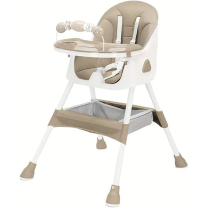 Foldable Baby High Chair 6 Months Plus, with Large Antislip Pad & ToyRack, Easy to Clean Feeding , E500 - RELUX.STOREFoldable Baby High Chair 6 Months Plus, with Large Antislip Pad & ToyRack, Easy to Clean Feeding , E500