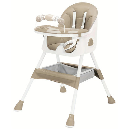 Foldable Baby High Chair 6 Months Plus, with Large Antislip Pad & ToyRack, Easy to Clean Feeding , E500 - RELUX.STOREFoldable Baby High Chair 6 Months Plus, with Large Antislip Pad & ToyRack, Easy to Clean Feeding , E500