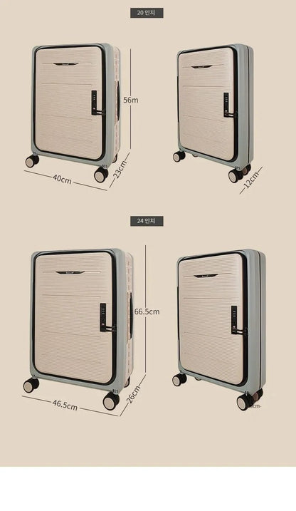 Foldable Suitcase Boarding Password Suitcase 24 Inch Universal Wheel Storage Suitcase Multifunctional Lightweight Trolley Case - RELUX.STOREFoldable Suitcase Boarding Password Suitcase 24 Inch Universal Wheel Storage Suitcase Multifunctional Lightweight Trolley Case