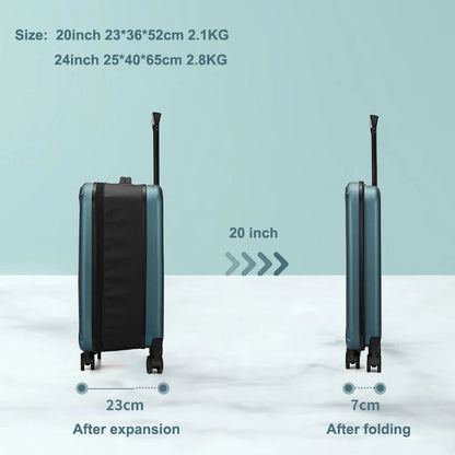Folding Trolley Bag 20 "24" Luggage Case for Business Travel Lightweight Foldable School Suitcase Fashion Trunk Chrismas Gift - RELUX.STOREFolding Trolley Bag 20 "24" Luggage Case for Business Travel Lightweight Foldable School Suitcase Fashion Trunk Chrismas Gift