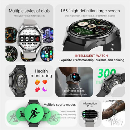 For HUAWEI GT5 Pro GPS NFC Smart Watch Men 360*360 AMOLED Screen Heart rate Bluetooth Call IP67 Waterproof Man Smartwatch 2024 - RELUX.STORE