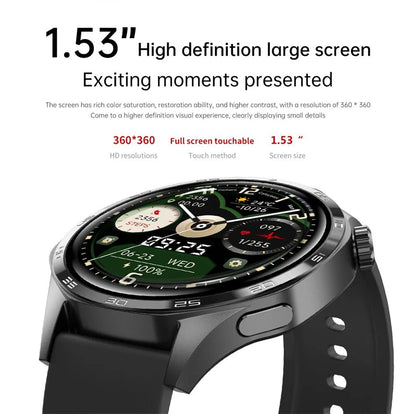 For HUAWEI GT5 Pro GPS NFC Smart Watch Men 360*360 AMOLED Screen Heart rate Bluetooth Call IP67 Waterproof Man Smartwatch 2024 - RELUX.STORE