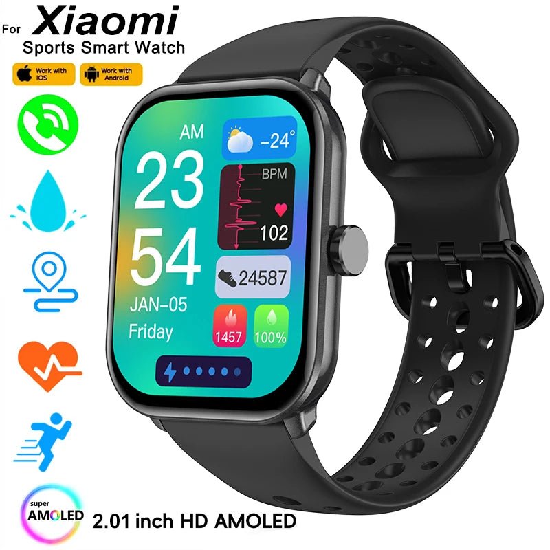 For Xiaomi Watch 5 Global Version Men Women HD AMOLED Screen Heart Rate Bluetooth Call GPS Track Waterproof Sports Smart Watch - RELUX.STORE