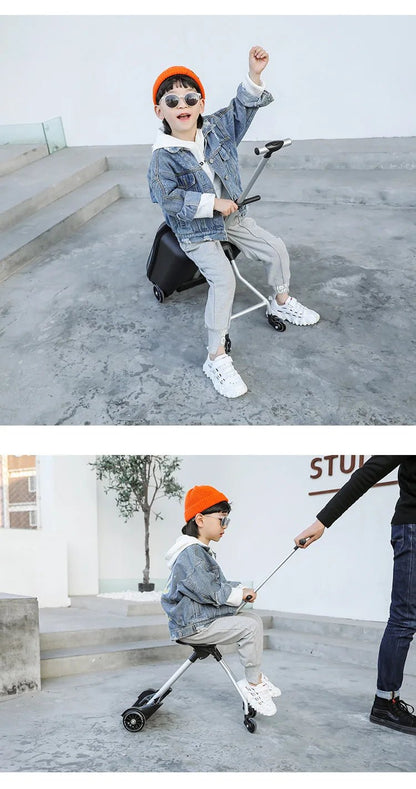 Formsio Kids Scooter Suitcase Lazy Carry On Rolling Luggage Box Sitting Trolley Bag For Baby - RELUX.STOREFormsio Kids Scooter Suitcase Lazy Carry On Rolling Luggage Box Sitting Trolley Bag For Baby