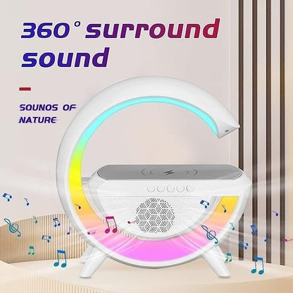"G - Shaped 3 in 1 Bluetooth Speaker with FM Radio, LED Light & Portable Wireless Stereo Sound" - RELUX.STORE