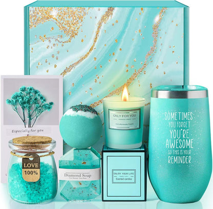 Gardenia Spa Gift Basket Set – Inspirational Self Care Gifts for Mom, Wife, Girlfriend, Sister, Women, Best Friend – Unique Birthday, Mother’s Day, Valentine’s, Christmas & Thank You Gift - RELUX.STORE