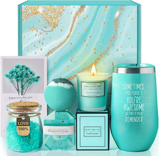 Gardenia Spa Gift Basket Set – Inspirational Self Care Gifts for Mom, Wife, Girlfriend, Sister, Women, Best Friend – Unique Birthday, Mother’s Day, Valentine’s, Christmas & Thank You Gift - RELUX.STORE