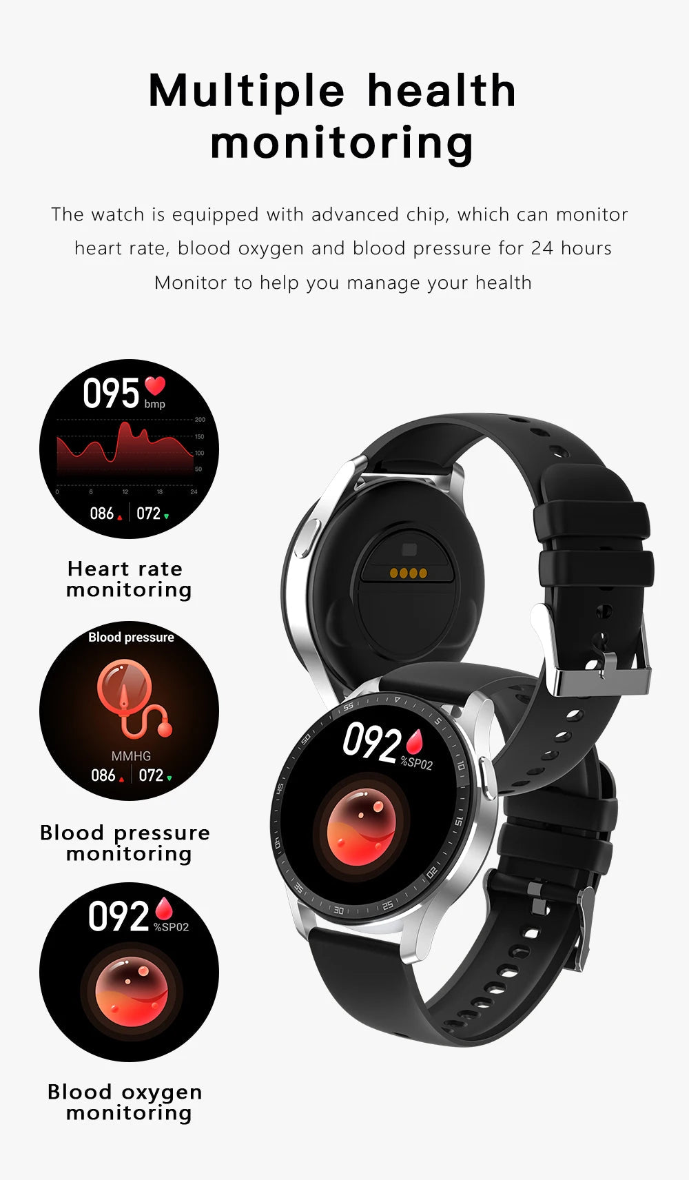 GEJIAN X10 Headset Smart Watch TWS Two In One Wireless Bluetooth Dual Headset Call Health Blood Pressure Sport Music Smartwatch - RELUX.STORE