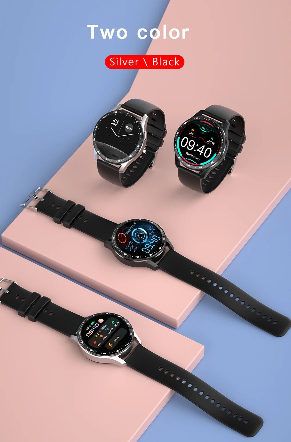 GEJIAN X10 Headset Smart Watch TWS Two In One Wireless Bluetooth Dual Headset Call Health Blood Pressure Sport Music Smartwatch - RELUX.STORE