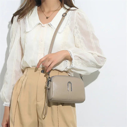 Genuine Leather Shoulder Bag Luxury Women's Handbags Bag for Woman 2024 Female Clutch Phone Bags Casual Crossbody Messenger Bags - RELUX.STORE