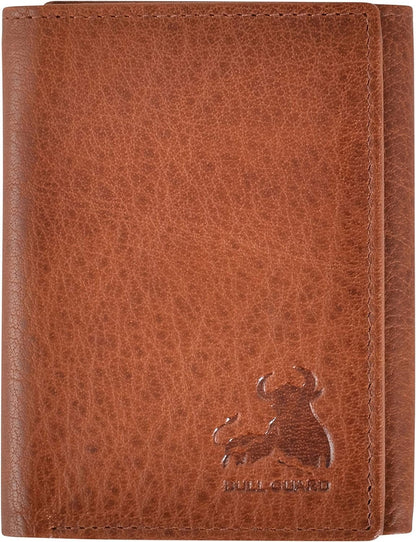 Genuine Nappa Leather Trifold Wallet for Men – RFID Blocking, ID Window, Slim & Stylish Everyday Wallet - RELUX.STORE