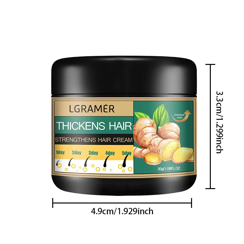 Ginger Hair Cream Deep Cleansing Promote Hair Growth Relieving Hair Loss Improving Scalp Stimulate Hair Follicle Smoothing Care - RELUX.STORE
