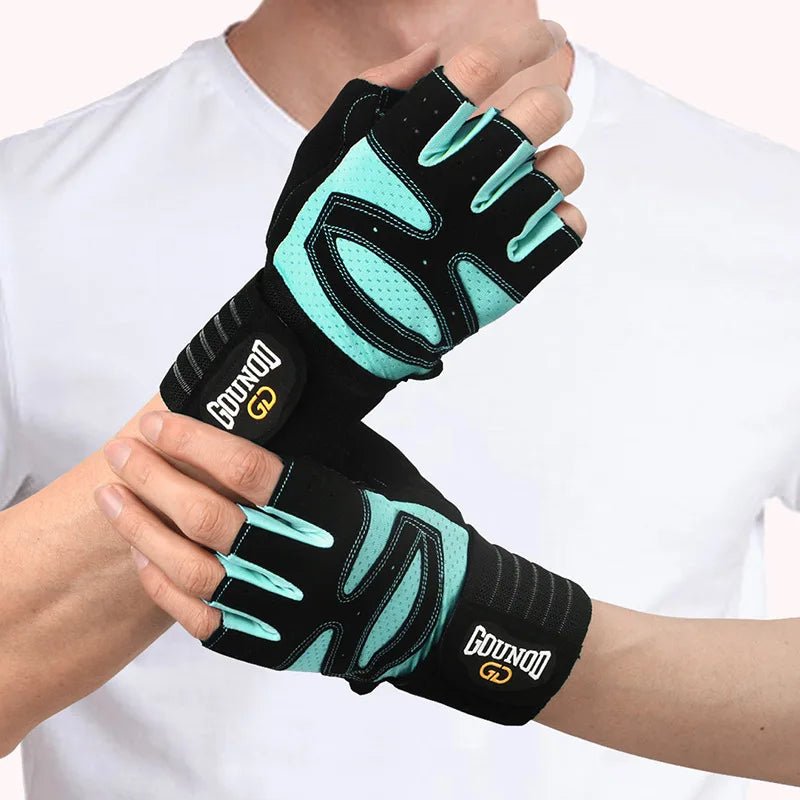 🧤 GOUNOD Weightlifting Gloves with Wrist Support – Breathable Anti - Slip Gym Gloves for Fitness, Powerlifting & Bodybuilding Training 💪 - RELUX.STORE