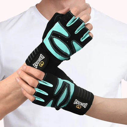🧤 GOUNOD Weightlifting Gloves with Wrist Support – Breathable Anti - Slip Gym Gloves for Fitness, Powerlifting & Bodybuilding Training 💪 - RELUX.STORE