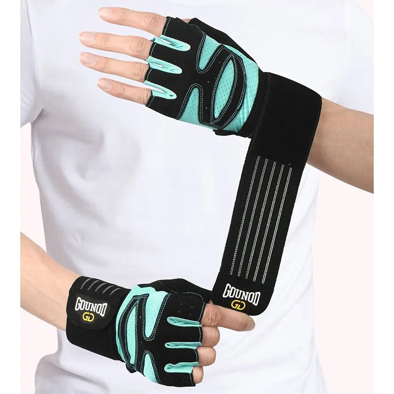 🧤 GOUNOD Weightlifting Gloves with Wrist Support – Breathable Anti - Slip Gym Gloves for Fitness, Powerlifting & Bodybuilding Training 💪 - RELUX.STORE