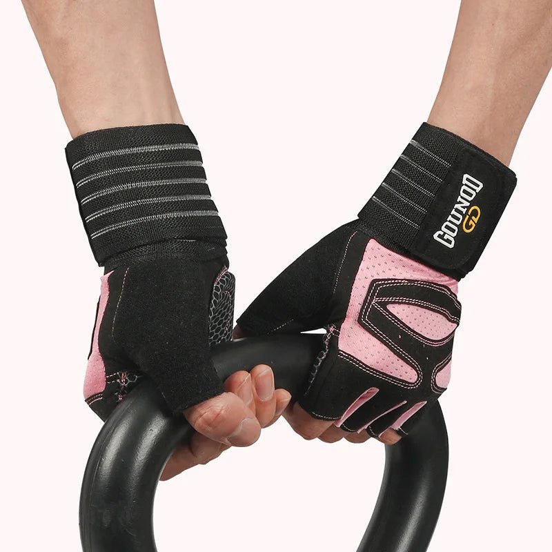🧤 GOUNOD Weightlifting Gloves with Wrist Support – Breathable Anti - Slip Gym Gloves for Fitness, Powerlifting & Bodybuilding Training 💪 - RELUX.STORE