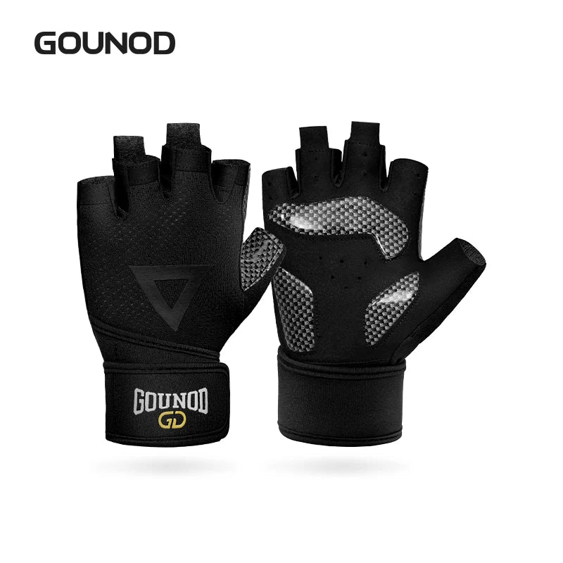 🧤 GOUNOD Weightlifting Gloves with Wrist Support – Breathable Anti - Slip Gym Gloves for Fitness, Powerlifting & Bodybuilding Training 💪 - RELUX.STORE