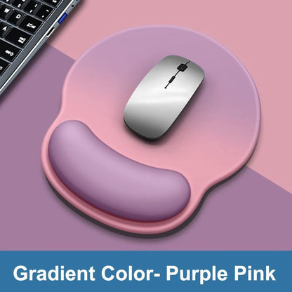 Gradient color mouse pad comfortable wrist rest non - slip mouse pad soft mouse pad wrist rest computer desktop silicone mouse pad - RELUX.STORE