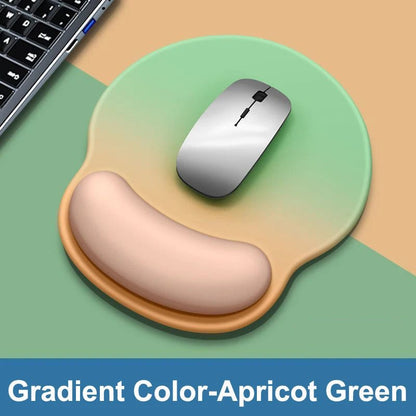 Gradient color mouse pad comfortable wrist rest non - slip mouse pad soft mouse pad wrist rest computer desktop silicone mouse pad - RELUX.STORE