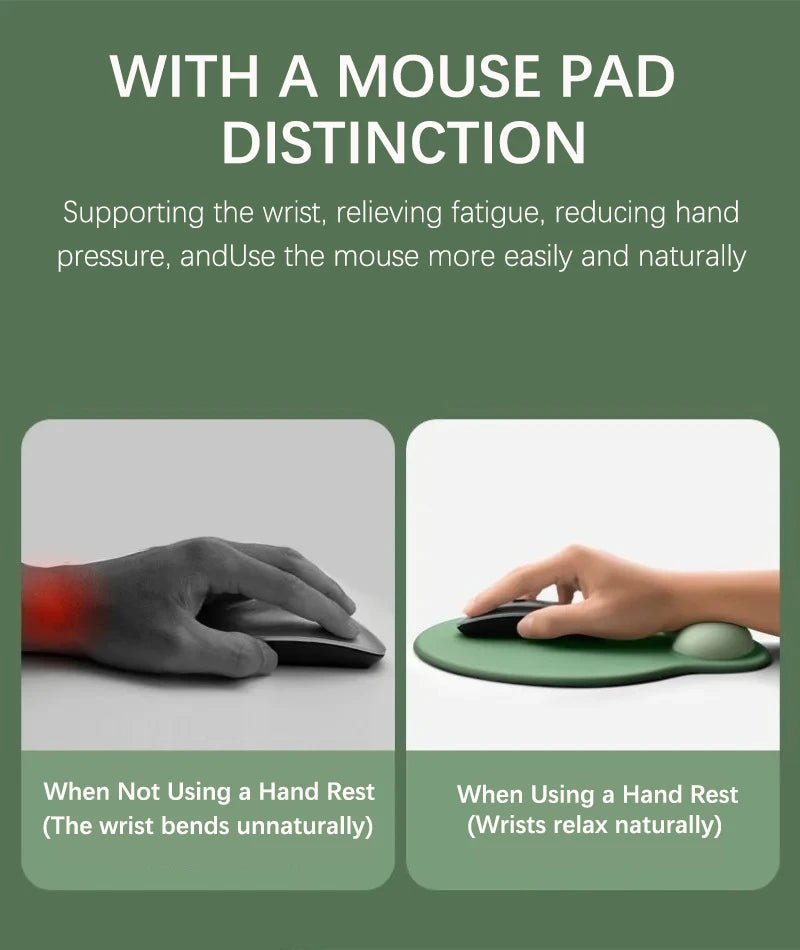 Gradient color mouse pad comfortable wrist rest non - slip mouse pad soft mouse pad wrist rest computer desktop silicone mouse pad - RELUX.STORE